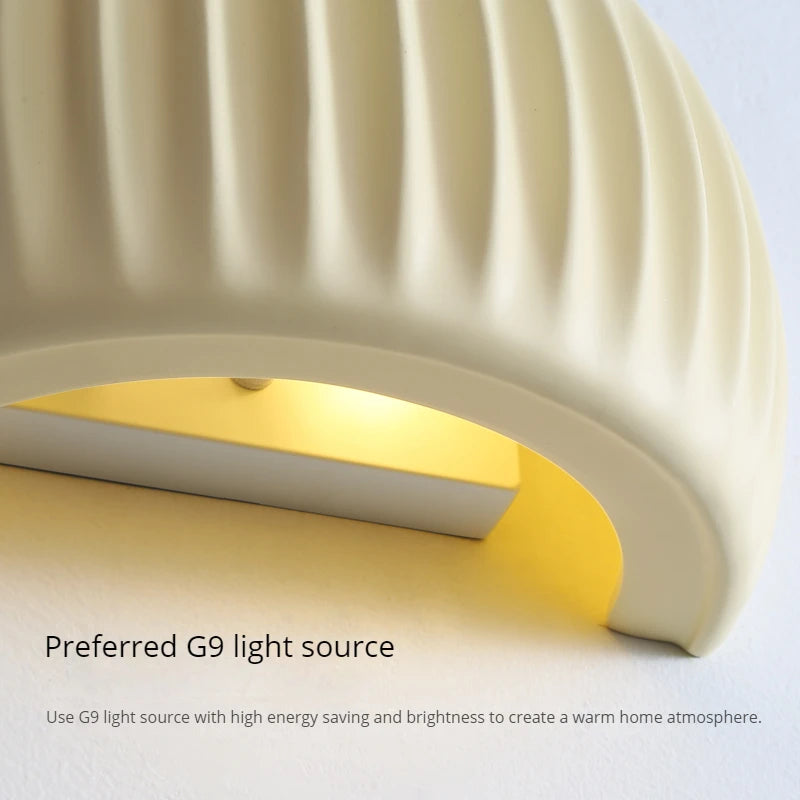 applique murale led décorative en résine pour éclairage intérieur - vue 4 sur 13
