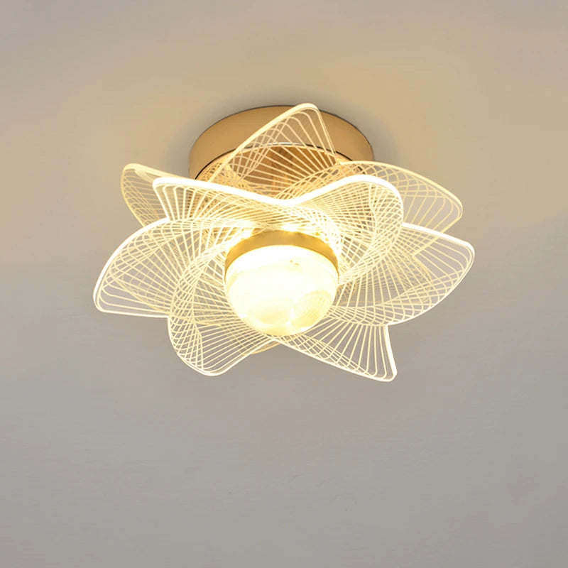 plafonnier led moderne nordique pour intérieur et balcon - vue 5 sur 13