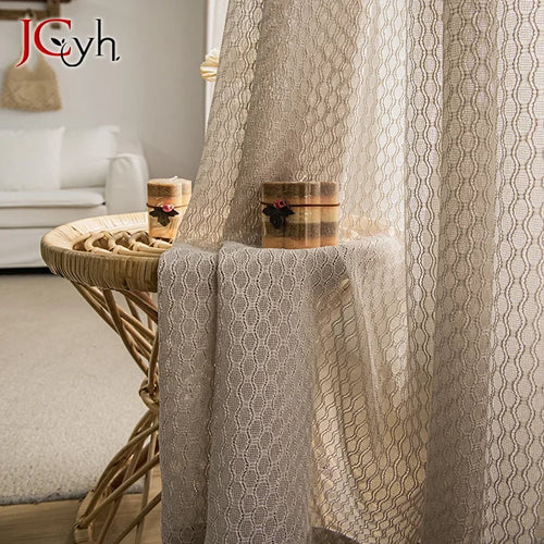 Voilage japonais transparent pour salon ou chambre élégant - vue 2 sur 10