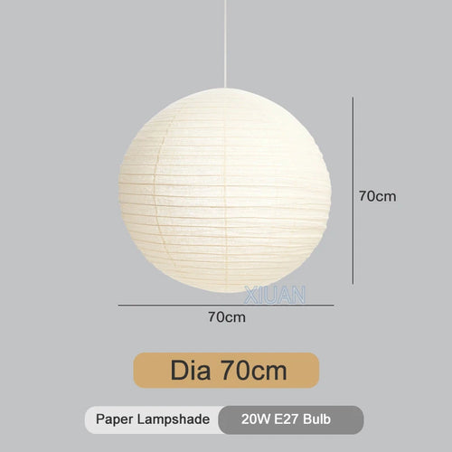 lustre vintage en papier led pour éclairage intérieur - vue 10 sur 11