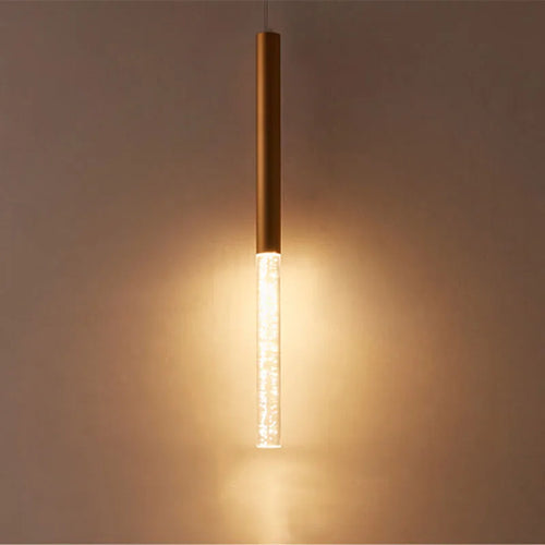 suspension à led tube à bulles en acrylique pour décoration intérieure - vue 3 sur 8