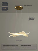 lustre en acrylique luxe créatif avec éclairage led décoratif