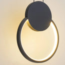 suspension moderne en acrylique lune éclipse avec lumière led
