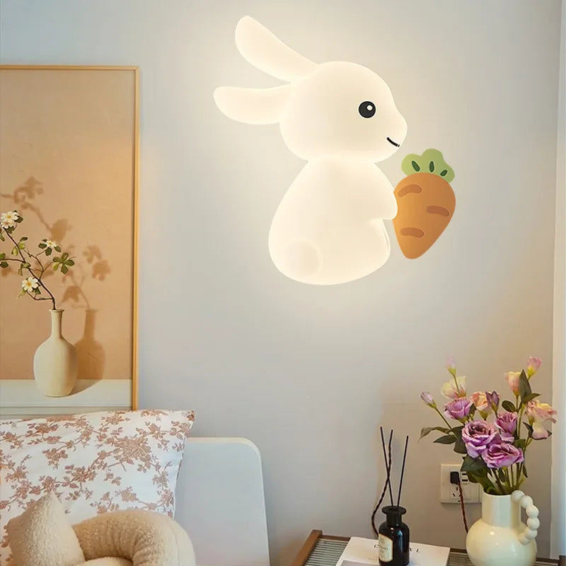 applique murale lapin mignon pour chambre d'enfant créative et ludique - vue 2 sur 9