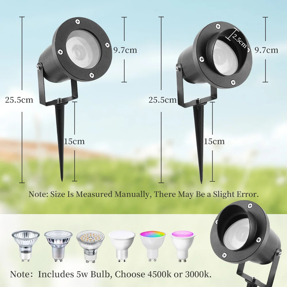 lampe led extérieure pour jardin éclairage paysager étanche et décoratif - vue 4 sur 8