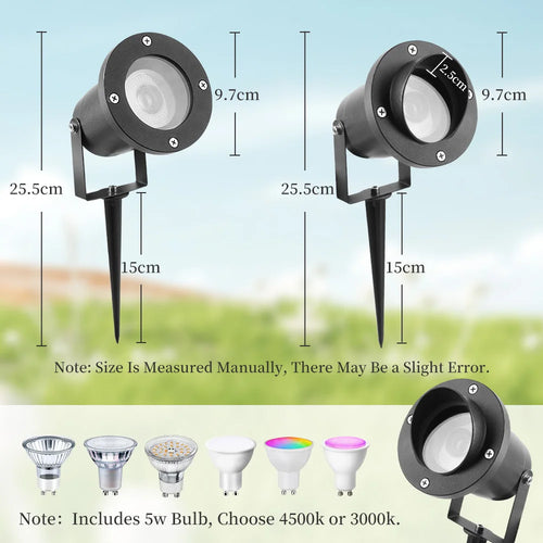 lampe led extérieure pour jardin éclairage paysager étanche et décoratif - vue 5 sur 8