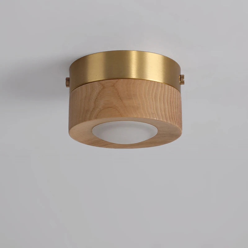 plafonniers en noyer et frêne led pour éclairage décoratif - vue 4 sur 10