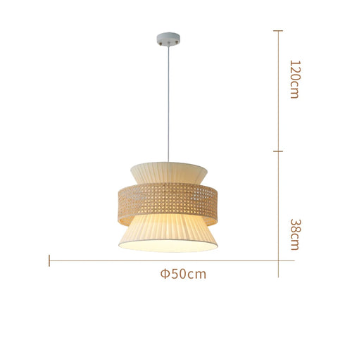 Lampe en rotin japonais Wabi Sabi - vue 11 sur 12