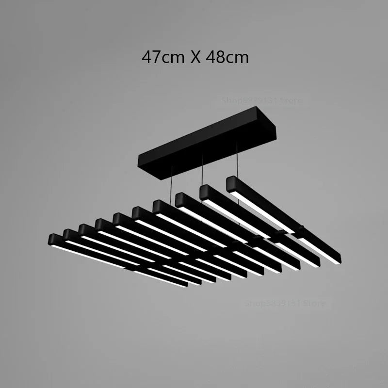 plafonnier led suspendu design nordique moderne éclairage intérieur décoratif - vue 8 sur 14
