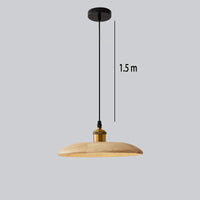 lampe suspendue nordique en bois massif pour intérieur décoratif