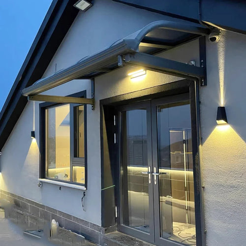 applique murale led extérieure design étanche éclairage moderne - vue 2 sur 9