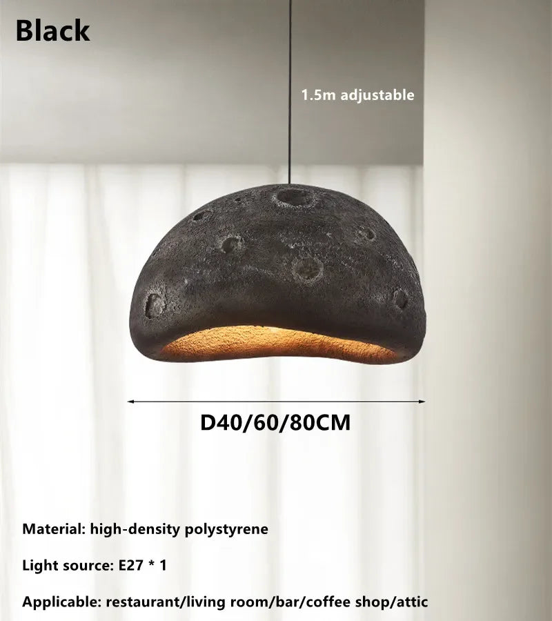 lustre led minimaliste wabi-sabi pour décoration loft et café