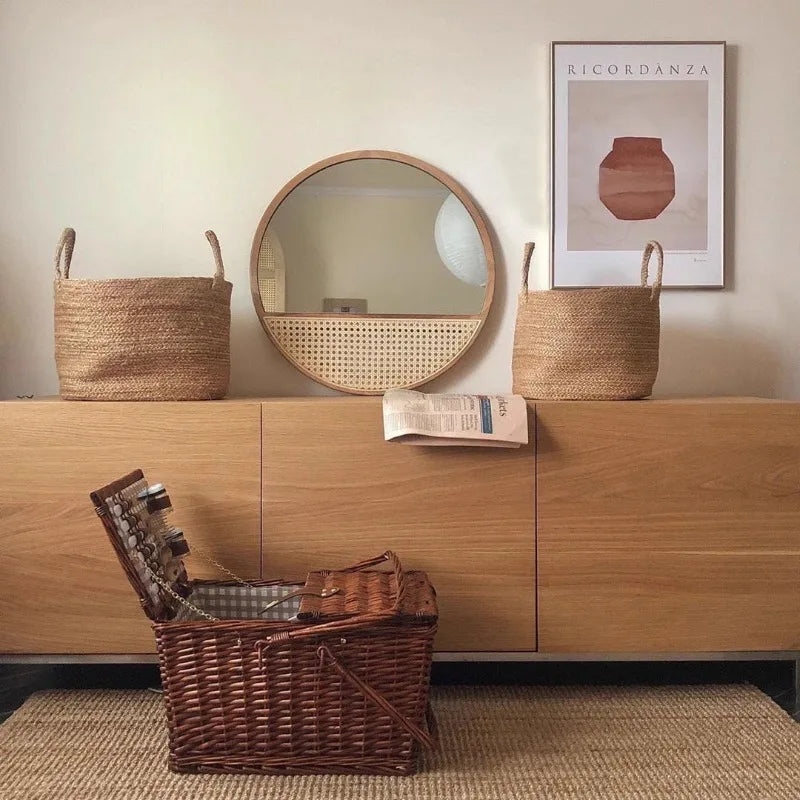 miroir de maquillage rétro style chinois suspendu décoratif pour intérieur - vue 5 sur 6
