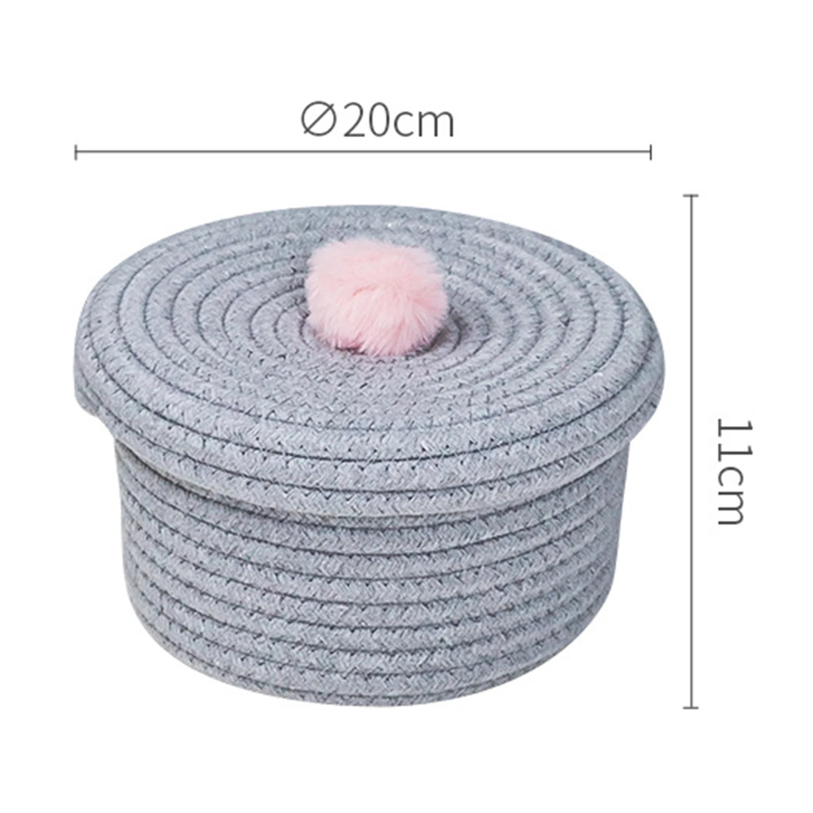 panier en coton tissé à la main pour rangement décoratif - vue 11 sur 15