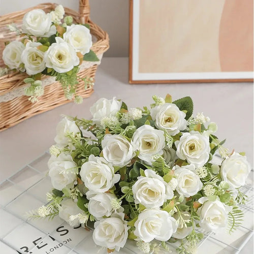bouquet de pivoines artificielles pour mariage et décoration intérieure - vue 3 sur 15