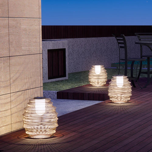 lampadaire solaire extérieur étanche portable pour jardin terrasse - vue 4 sur 9