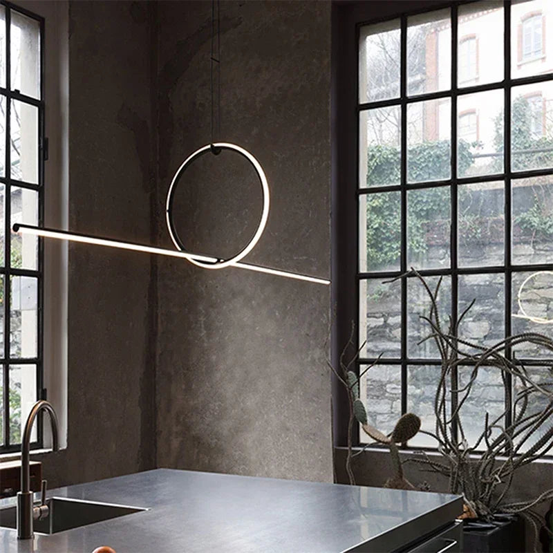 lustre nordique led pour décoration créative de la maison - vue 4 sur 7