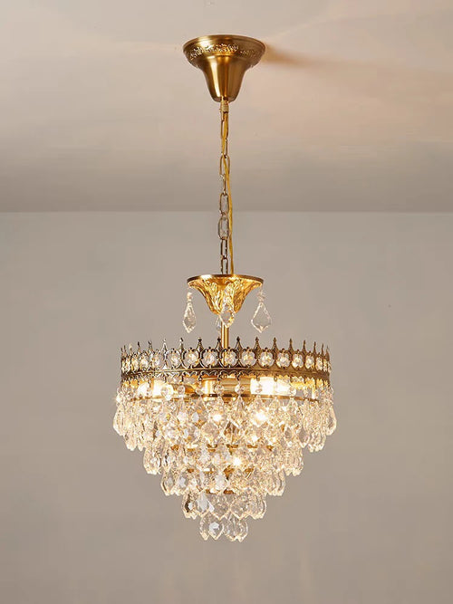 lustre en cristal k9 dimmable pour éclairage moderne - vue 3 sur 16