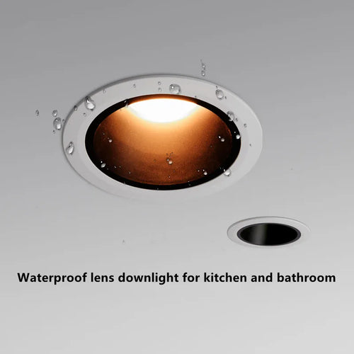 2023 The latest waterproof down light high-end narrow side led toilet kitchen embedded anti-glare household no main light - vue 2 sur 8
