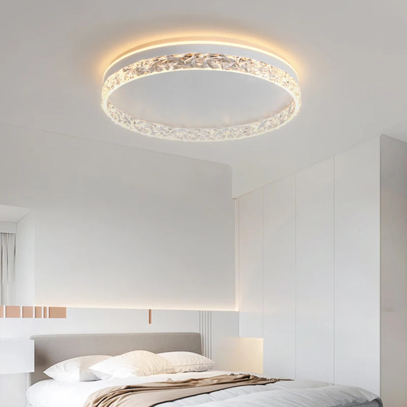 plafonnier moderne luxe diamant design éclairage décoratif intérieur - vue 4 sur 8