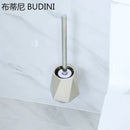 brosse de toilette en silicone avec support mural ou sur pied