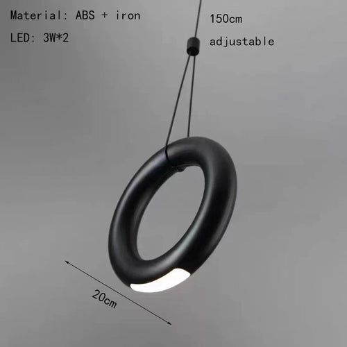 suspension art déco noir blanc pour intérieur élégant - vue 10 sur 10