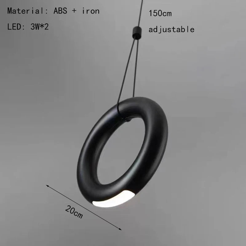 suspension art déco noir blanc pour intérieur élégant - vue 9 sur 10