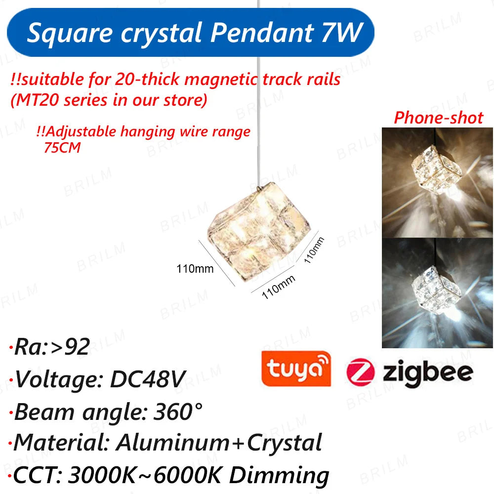 suspension zigbee3.0 intelligente avec lumière led moderne et connectivité - vue 19 sur 27