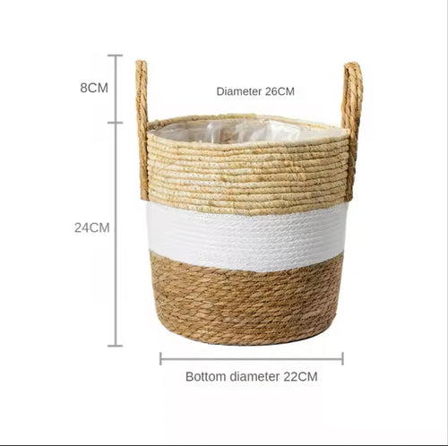 panier en osier naturel pour jardin et rangement décoratif - vue 13 sur 15