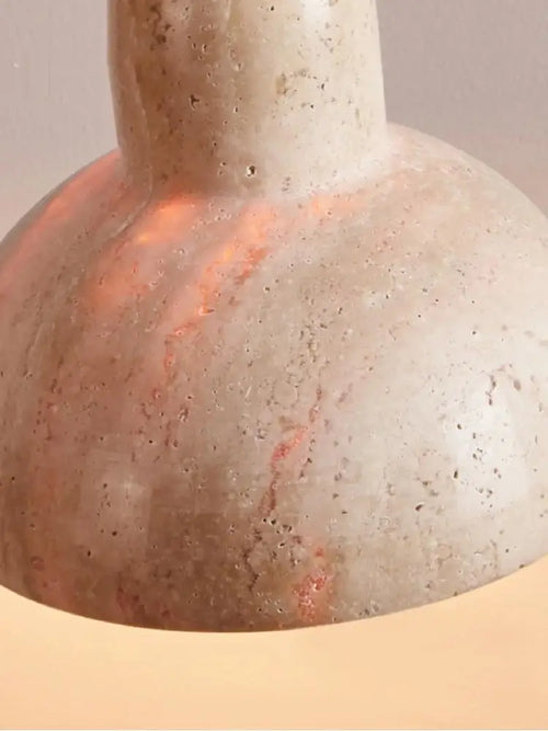 suspension créative en pierre wabi sabi pour restaurant et séjour - vue 6 sur 7