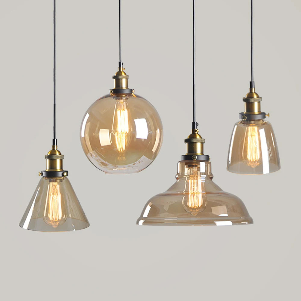 suspension moderne en verre pour décoration intérieure élégante - vue 3 sur 12