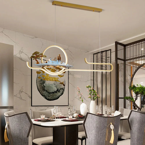 suspension de style chinois pour ambiance zen et moderne - vue 3 sur 14