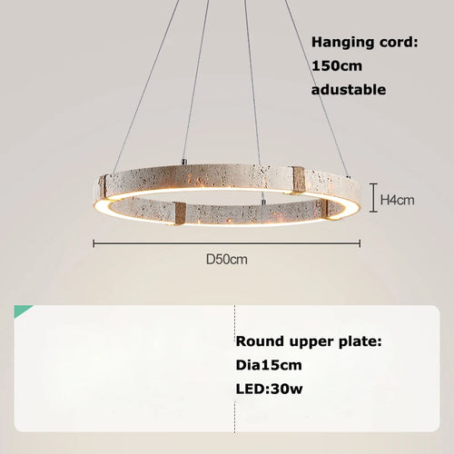 lustre tendance décoration intérieure en pierre moderne - vue 9 sur 10