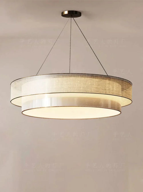 lustre circulaire chinois pour un éclairage zen élégant - vue 5 sur 9