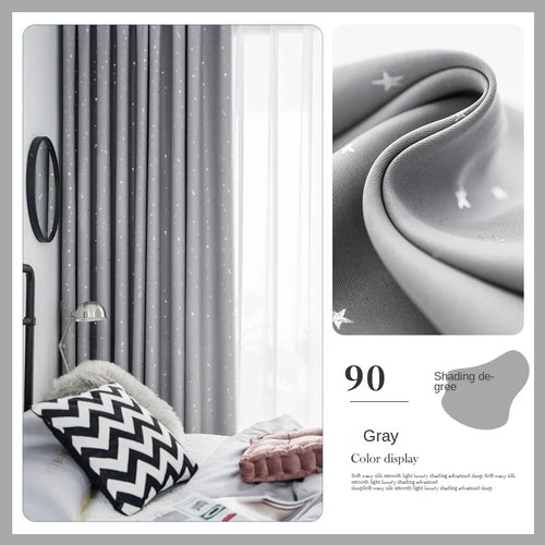 Rideau occultant plissé motif enfant salon chambre balcon - vue 13 sur 12