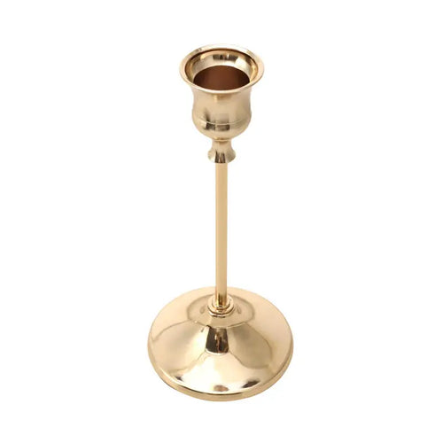kit de bougeoirs en laiton doré pour décorations festives - vue 25 sur 26