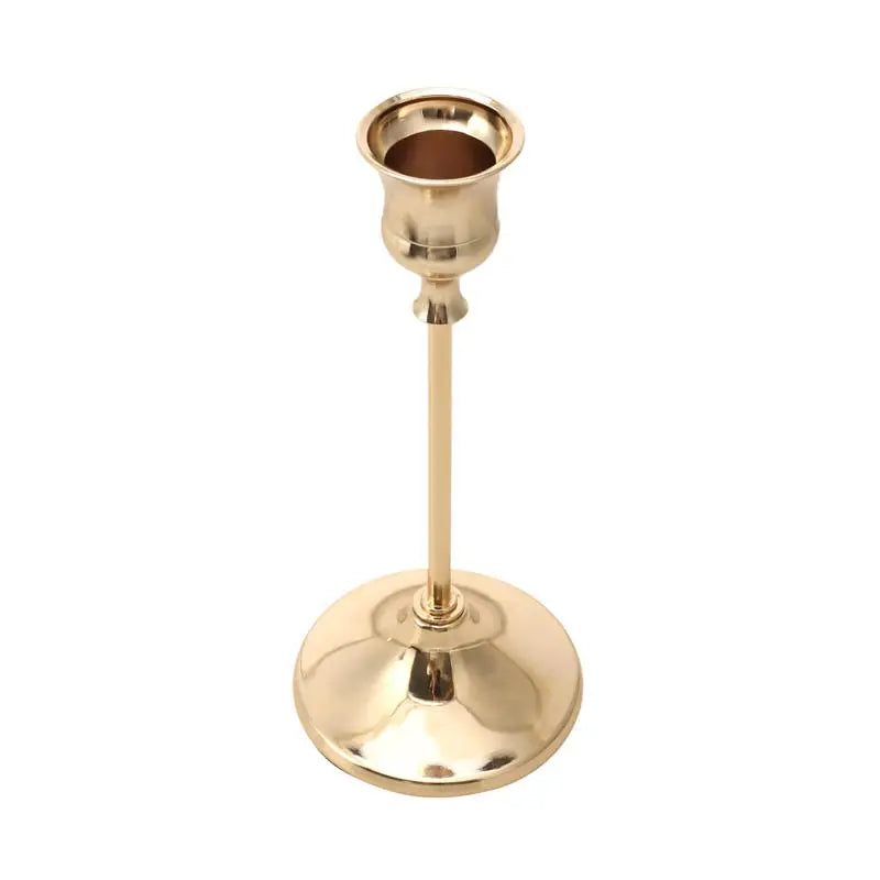 kit de bougeoirs en laiton doré pour décorations festives - vue 25 sur 26