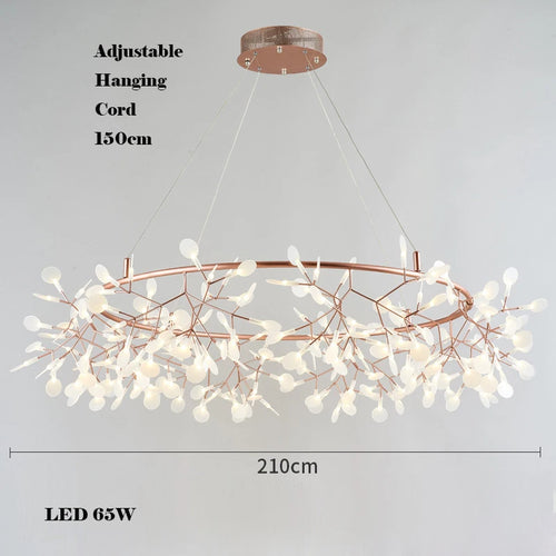 lustre LED créatif en acier inoxydable et acrylique pour décoration intérieure - vue 15 sur 18