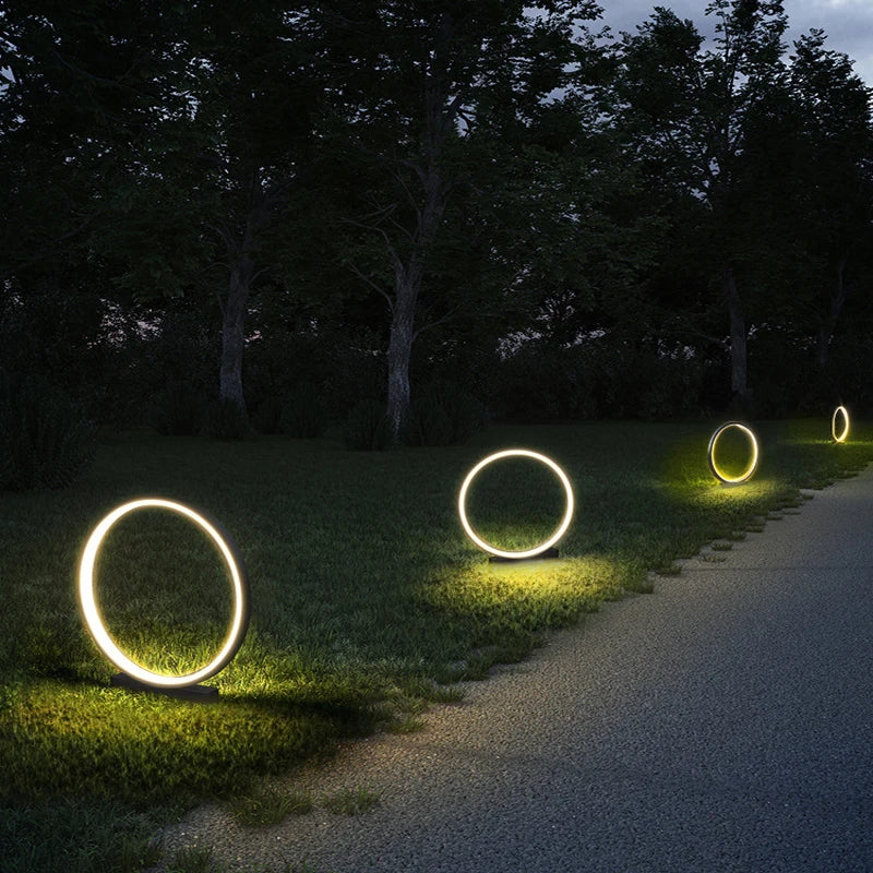 lampe de jardin moderne étanche pour éclairage extérieur - vue 5 sur 7