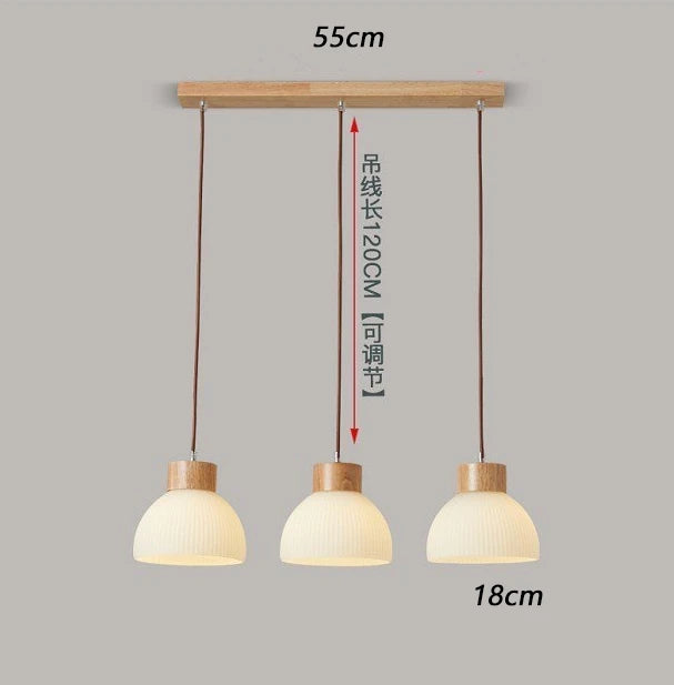 suspension japonaise trois têtes pour restaurant et bar - vue 10 sur 10