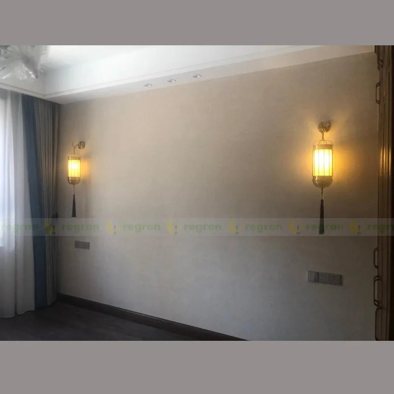 applique murale de luxe en lin pour éclairage intérieur élégant - vue 2 sur 8