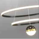 lustre moderne à led en silice pour restaurant et bureau