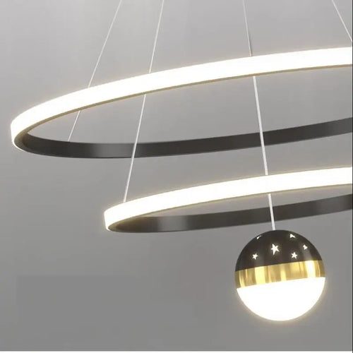 lustre moderne à led en silice pour restaurant et bureau - vue 7 sur 14