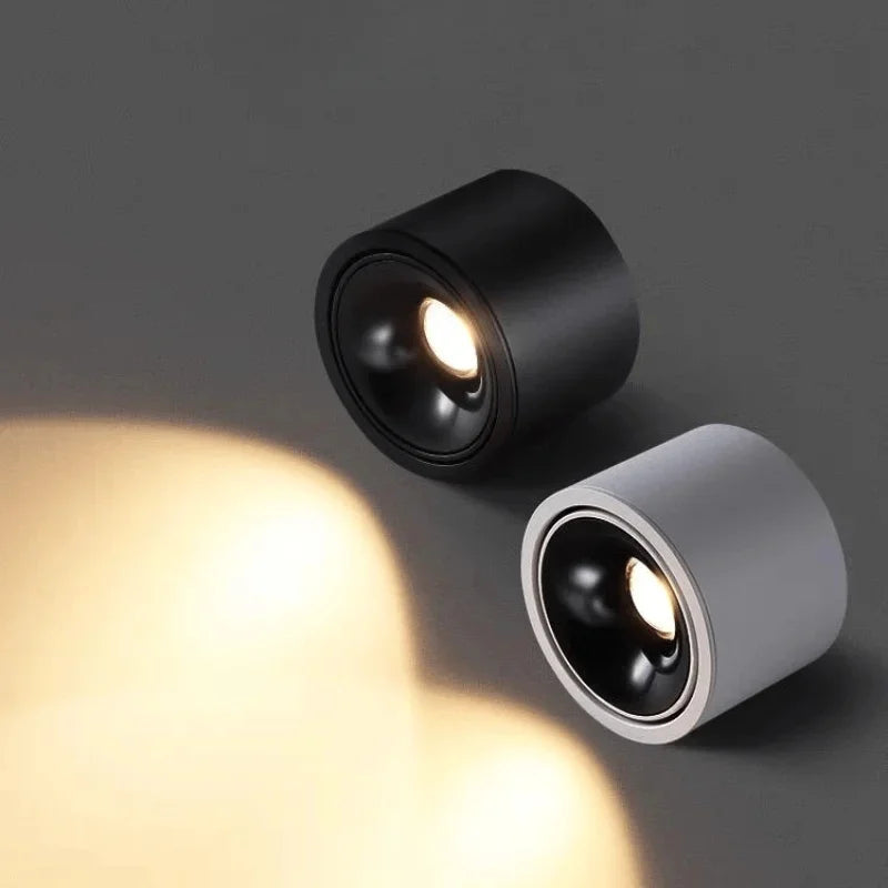 plafonnier led rond monté en surface à intensité variable - vue 3 sur 9