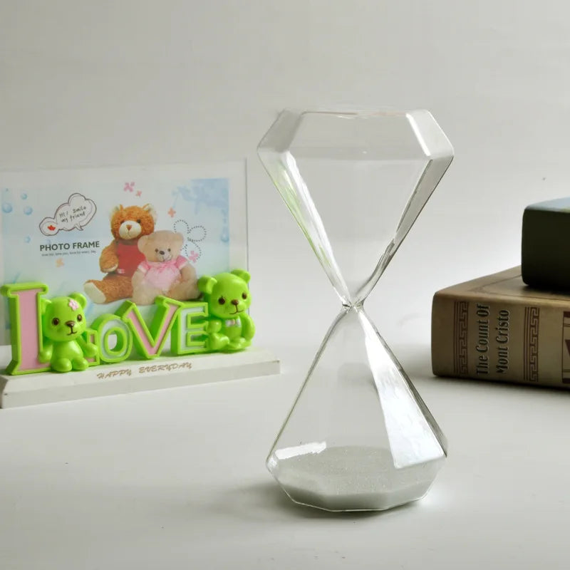 sablier en diamant 5 minutes idéal pour enfants décoration originale - vue 15 sur 16
