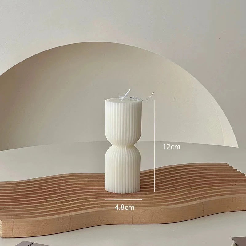 accessoires de décoration moderne bougies parfumées géométriques de luxe - vue 10 sur 12