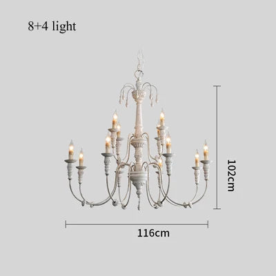 lustre en bois massif pour décoration intérieure et éclairage - vue 9 sur 10
