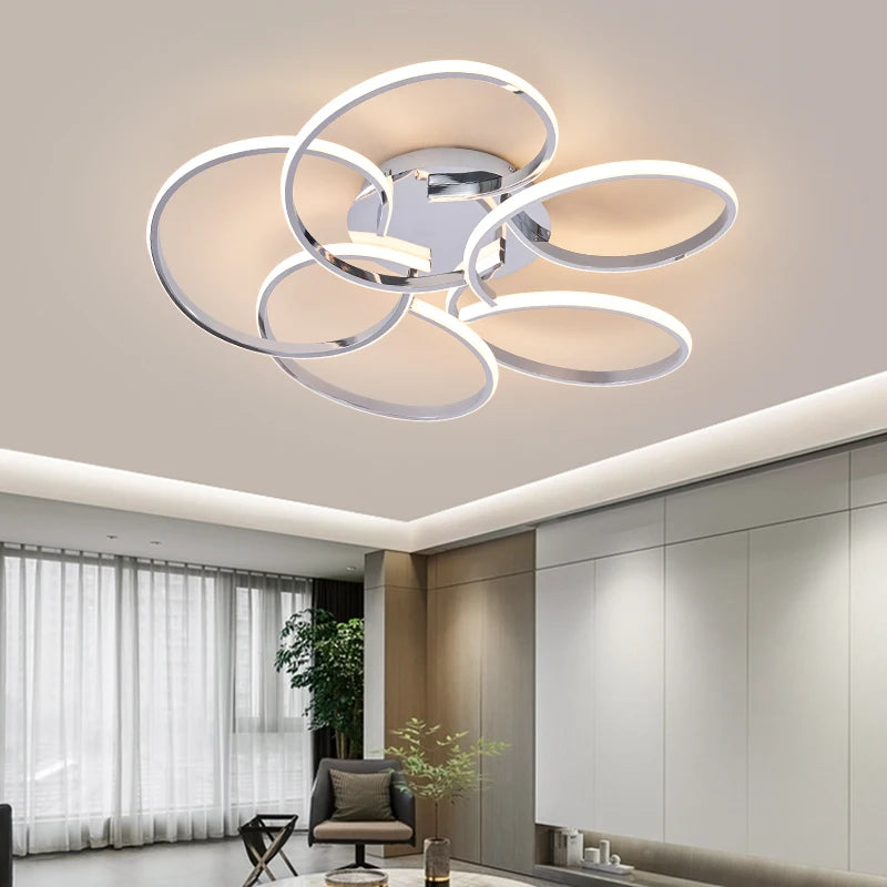 plafonnier moderne design créatif à leds pour intérieur - vue 3 sur 13