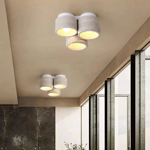 plafonnier en marbre naturel suspension pierre - vue 2 sur 7