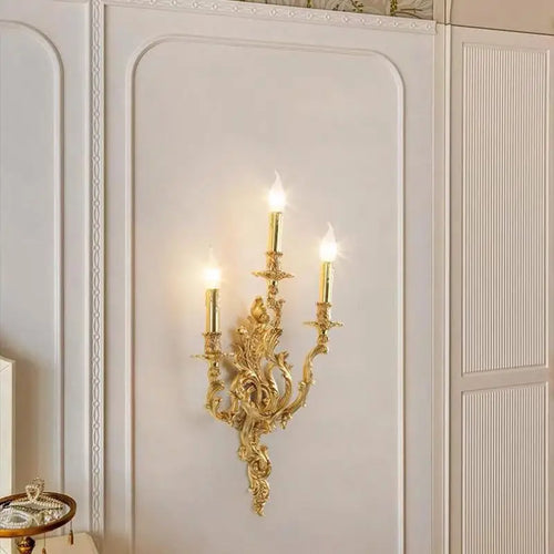 applique murale vintage en cuivre avec éclairage led élégant - vue 2 sur 8